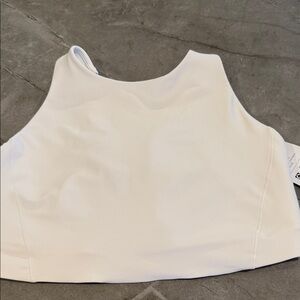 Athleta White Crop Top